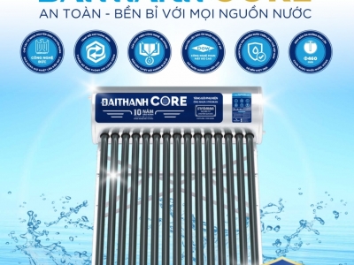 Bảng giá máy năng lượng mặt trời Đại Thành Core ruột nhựa PPR mới nhất