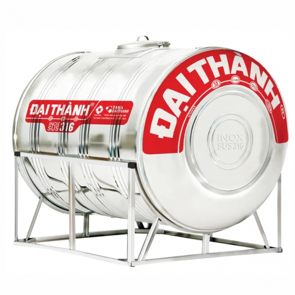 Bồn inox Đại Thành 1000L Ngang SUS 316